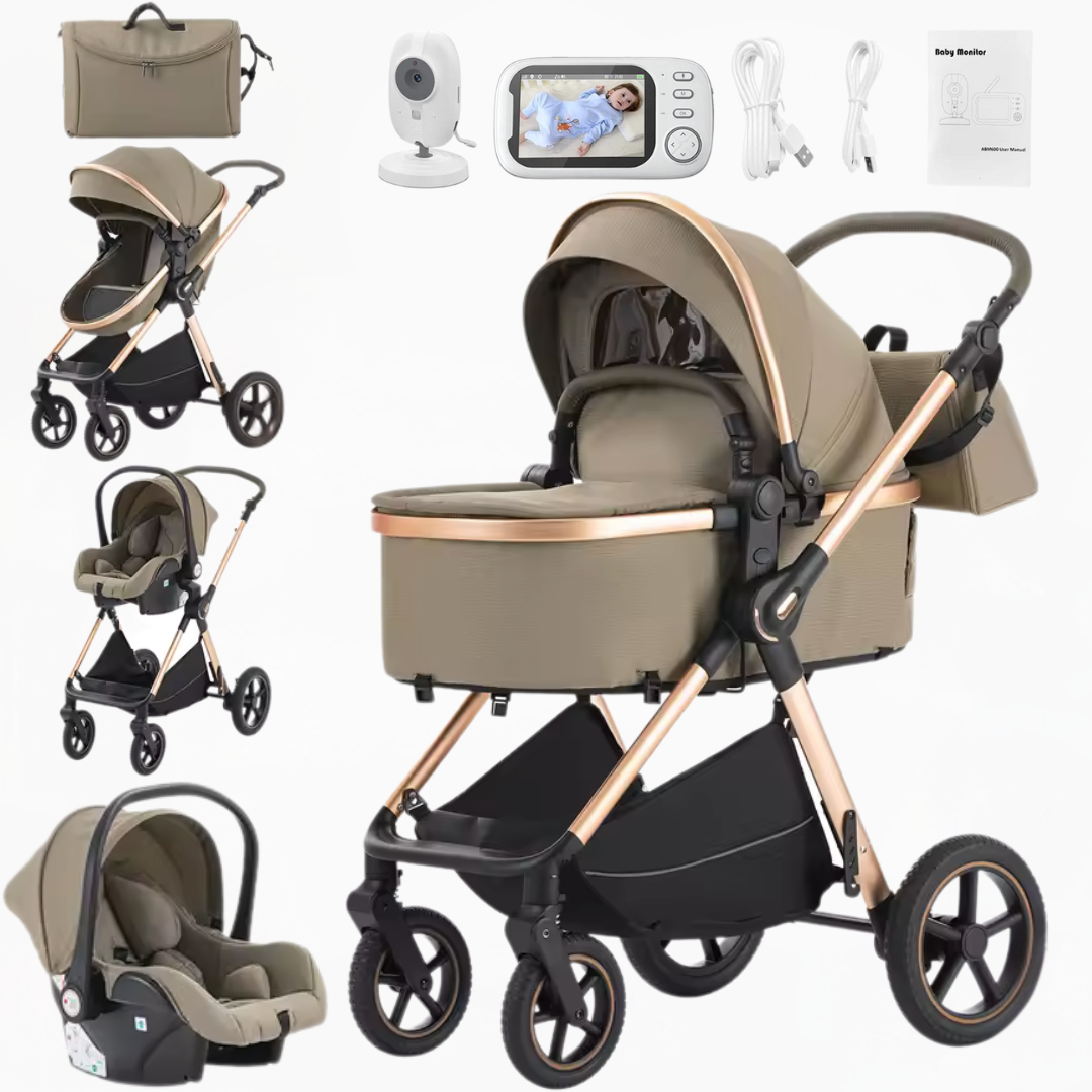 Luxury Pushchair Set and Wireless Baby Monitor System