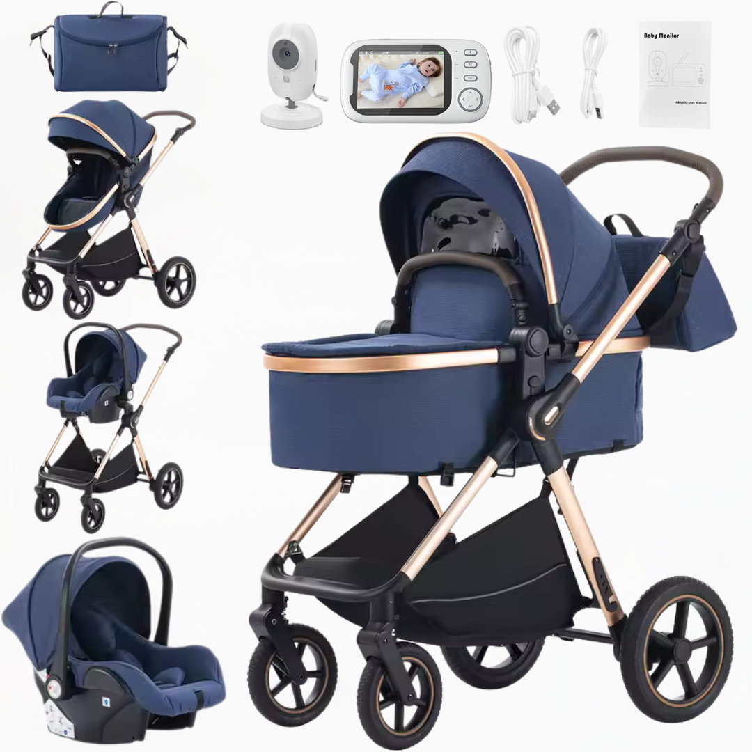 Luxury Pushchair Set and Wireless Baby Monitor System