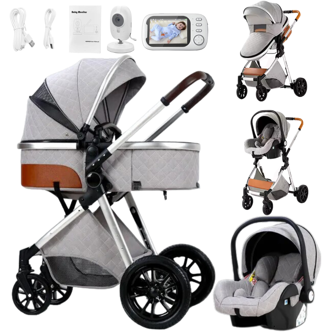 Luxurious Pushchair Set and Wireless Baby Monitor Bundle