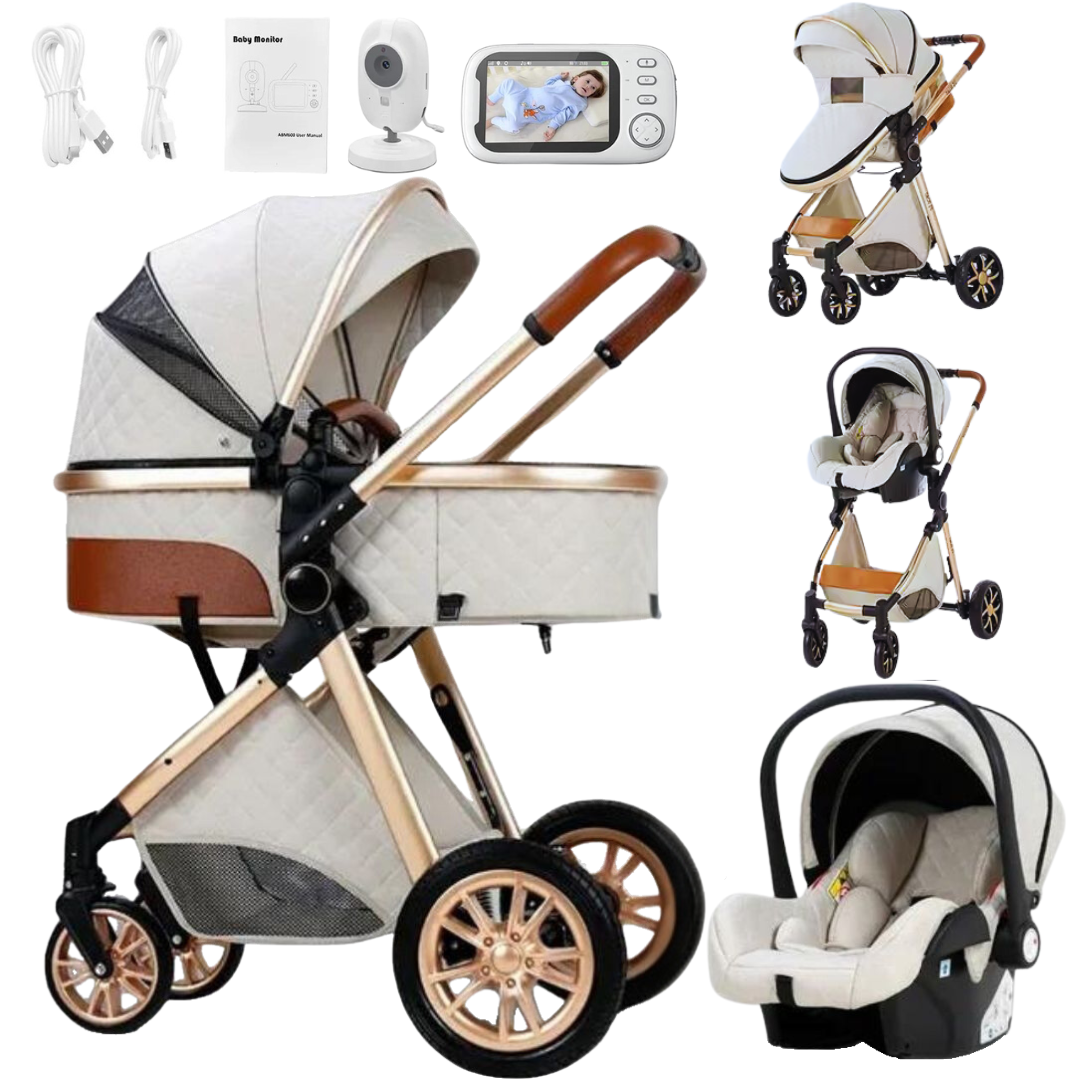 Luxurious Pushchair Set and Wireless Baby Monitor Bundle