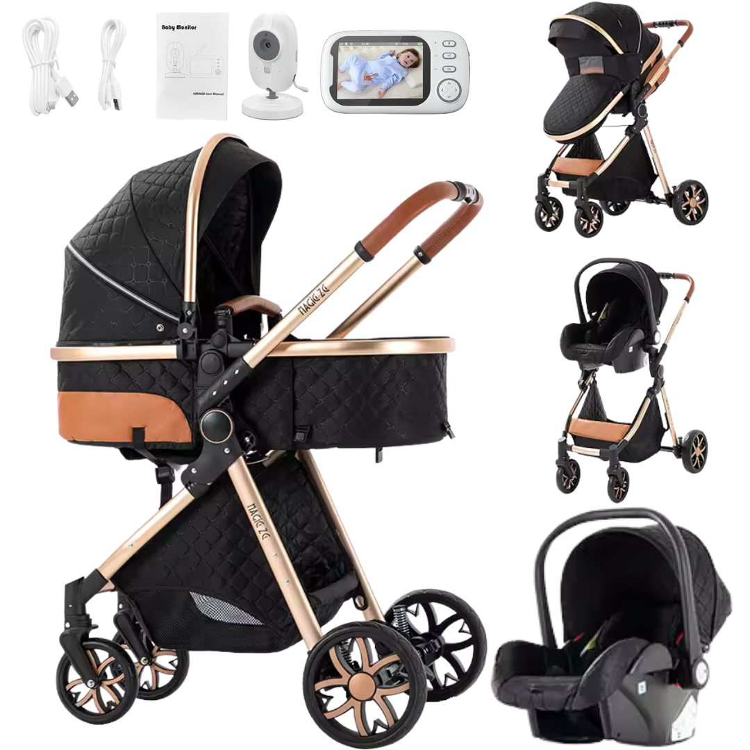 Luxurious Pushchair Set and Wireless Baby Monitor Bundle