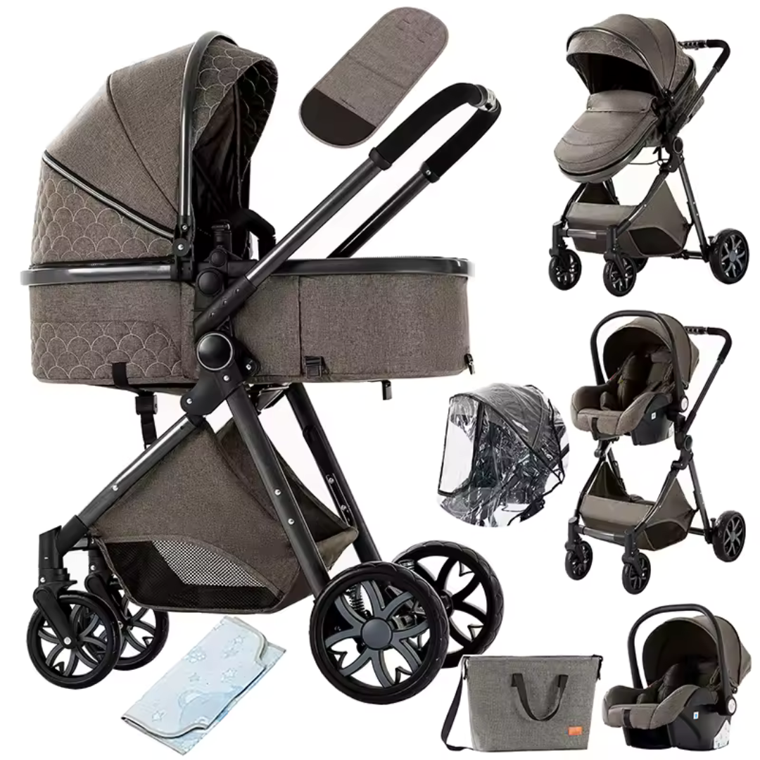 Luxurious 3 In 1 Pushchair Bundle