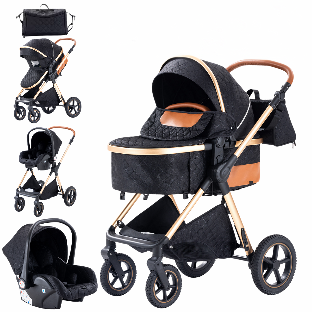 Luxury All in One Pushchair Set With Free Multi-Functional Changing Bag