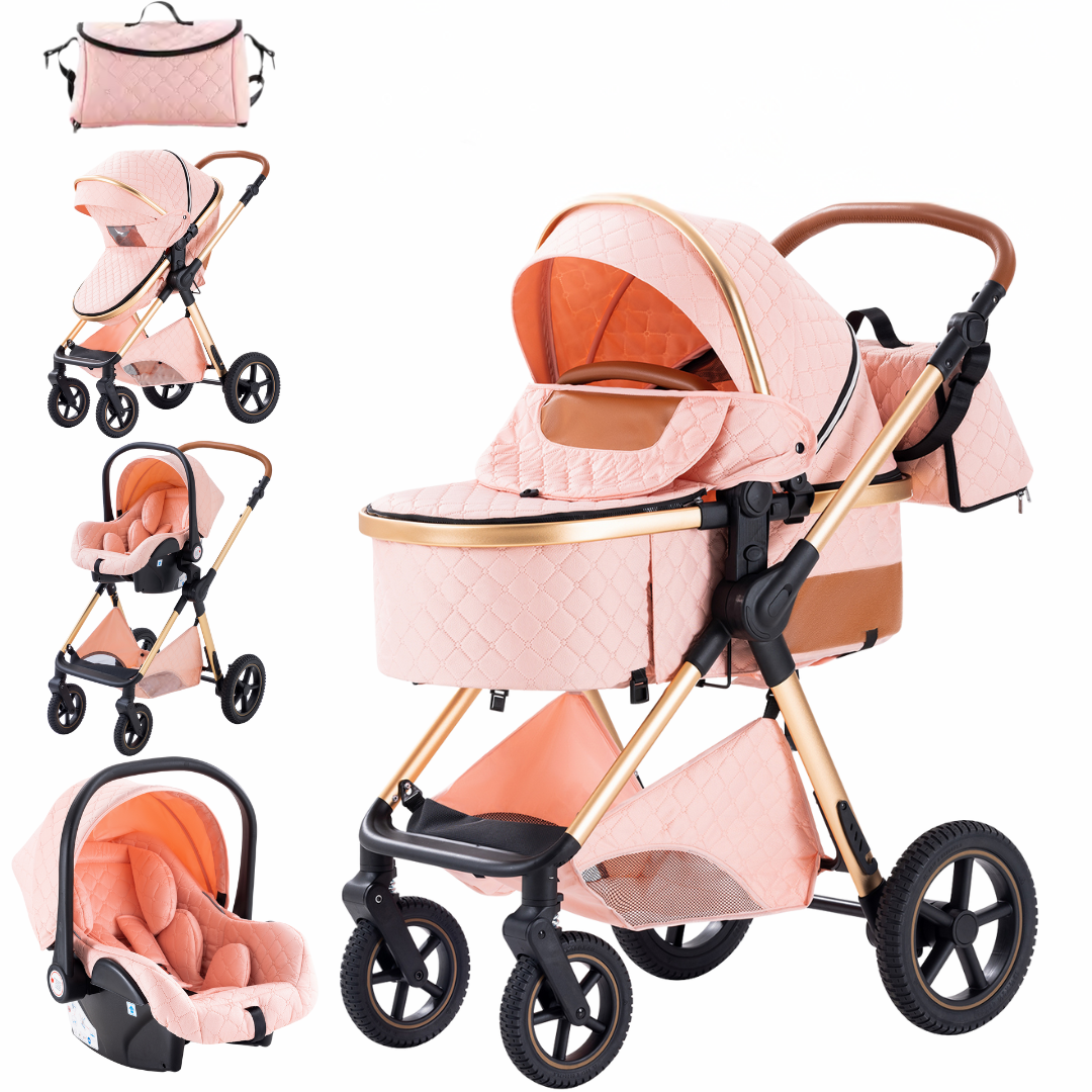 Luxury All in One Pushchair Set With Free Multi-Functional Changing Bag