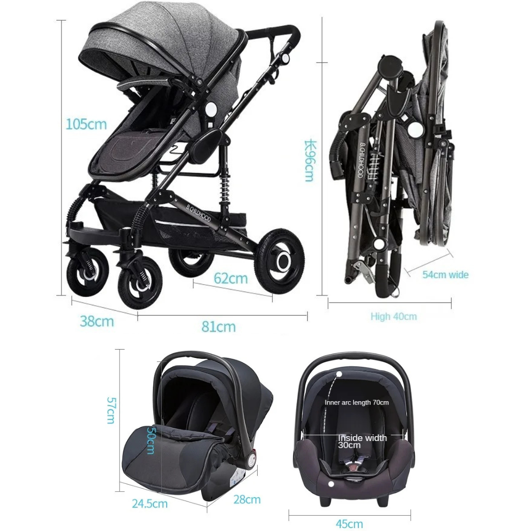 All-Terrain Pushchair Set and Free Baby Monitor Bundle