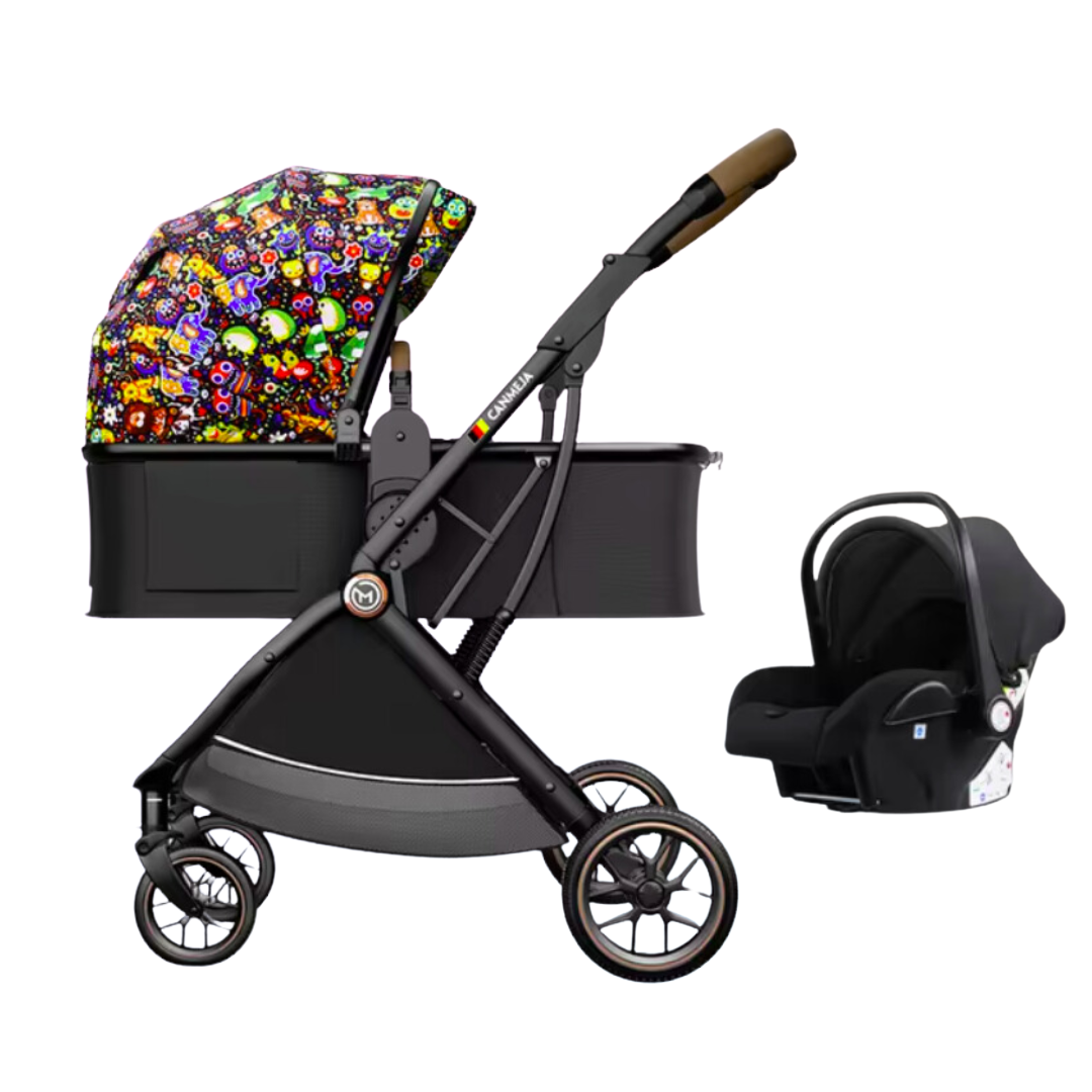 Canmeja 3 in 1 Pram and Car Seat Travel System