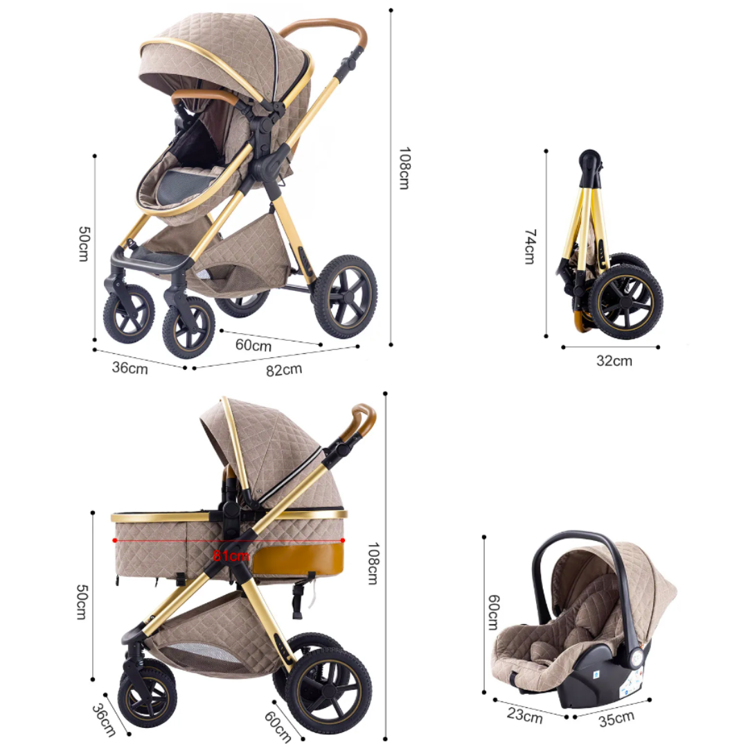 UrbanNest H2 Travel System with Free Wireless Baby Monitor