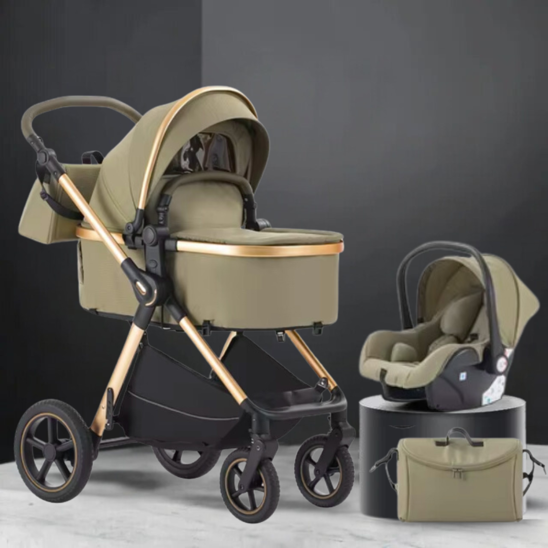 Luxury All in One Pushchair Set With Free Multi-Functional Changing Bag