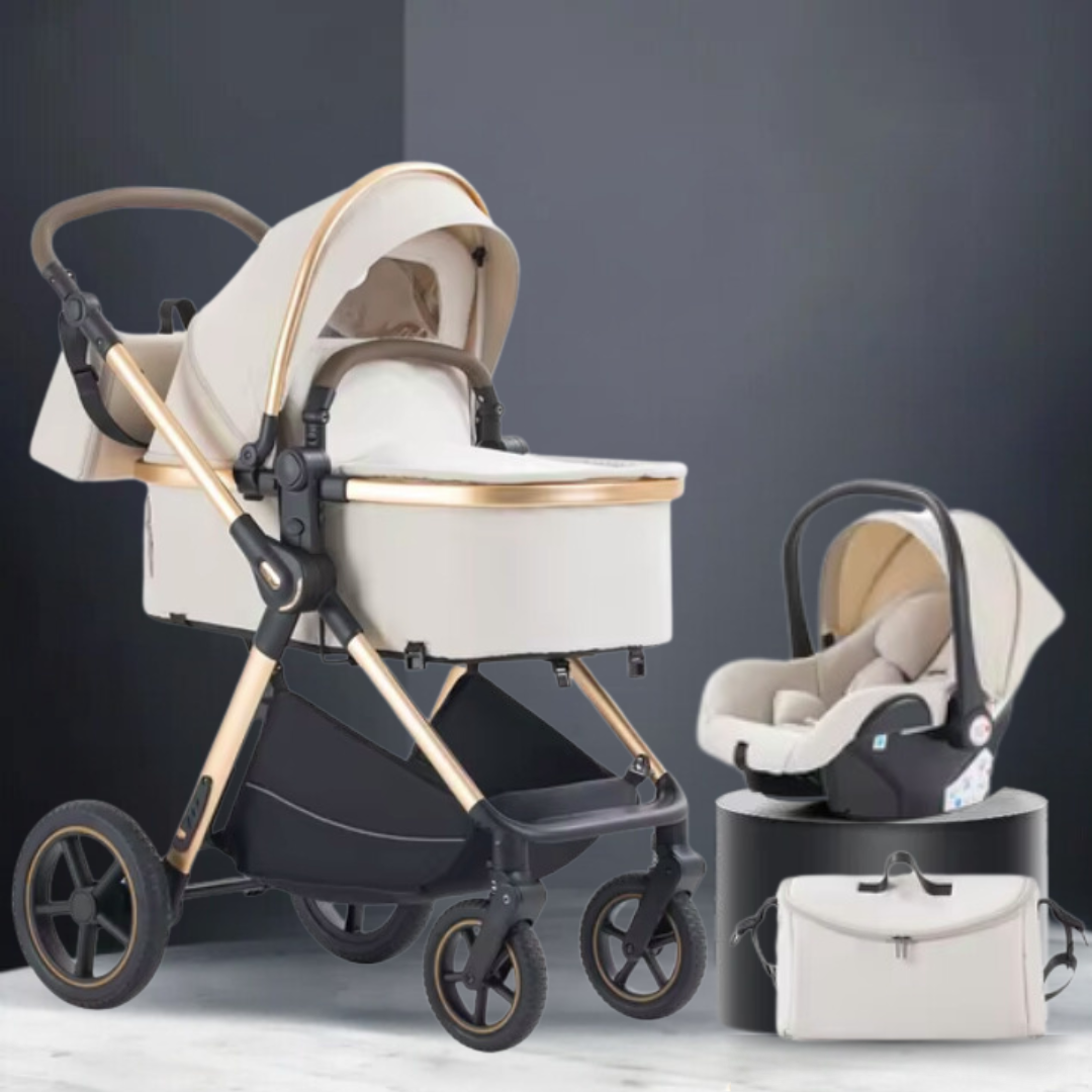 Luxury All in One Pushchair Set With Free Multi-Functional Changing Bag