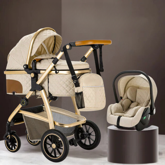 3 in 1 Luxury Pram and Car Seat Bundle