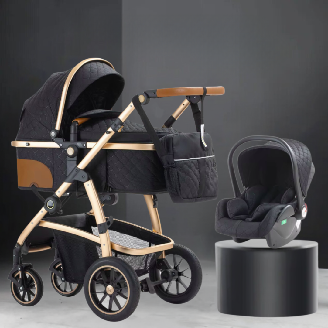 3 in 1 Luxury Pram and Car Seat Bundle