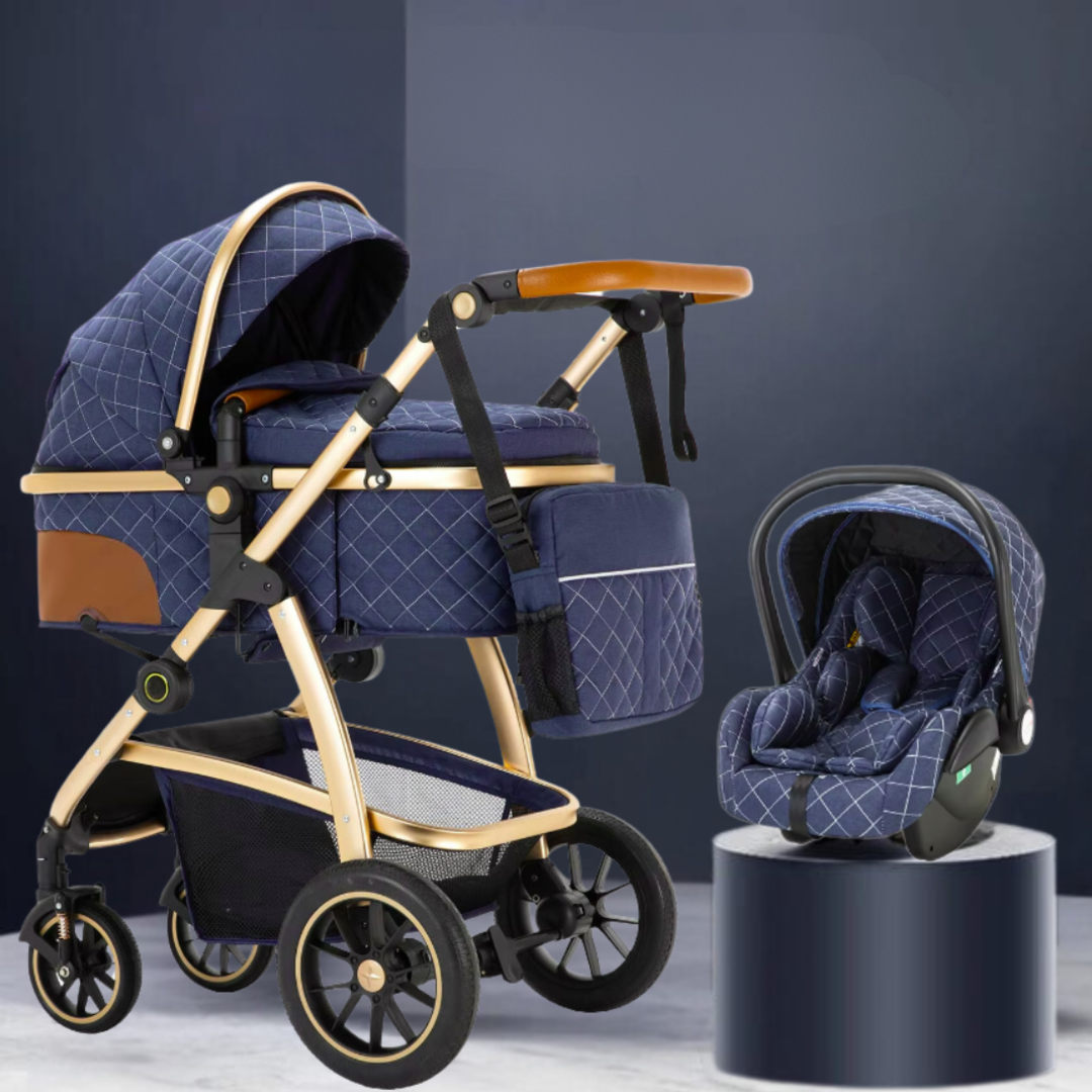 3 in 1 Luxury Pram and Car Seat Bundle