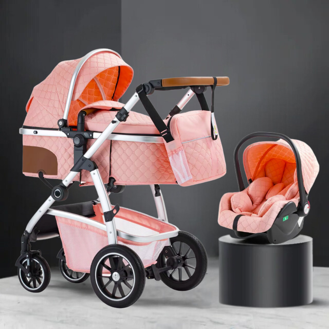 3 in 1 Luxury Pram and Car Seat Bundle