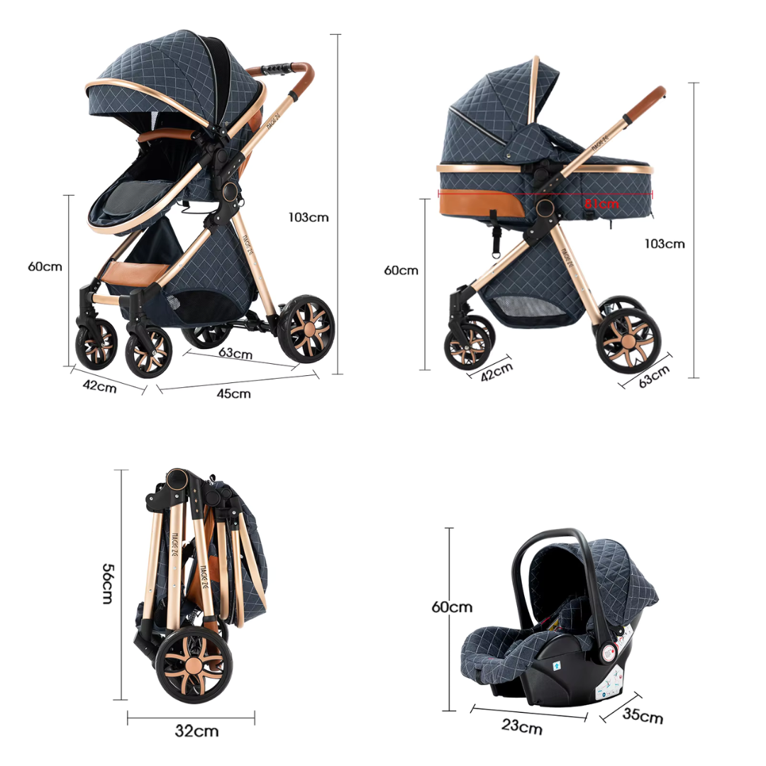 Luxury 3 In 1 Pushchair Bundle