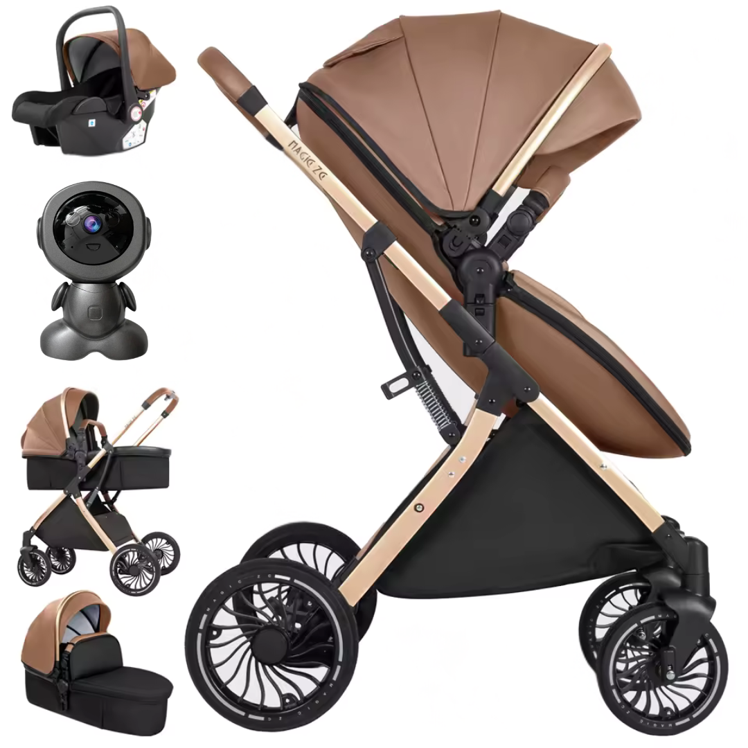 Luxury Egg Shape 3-in-1 Travel System + Free Smart Baby Monitor