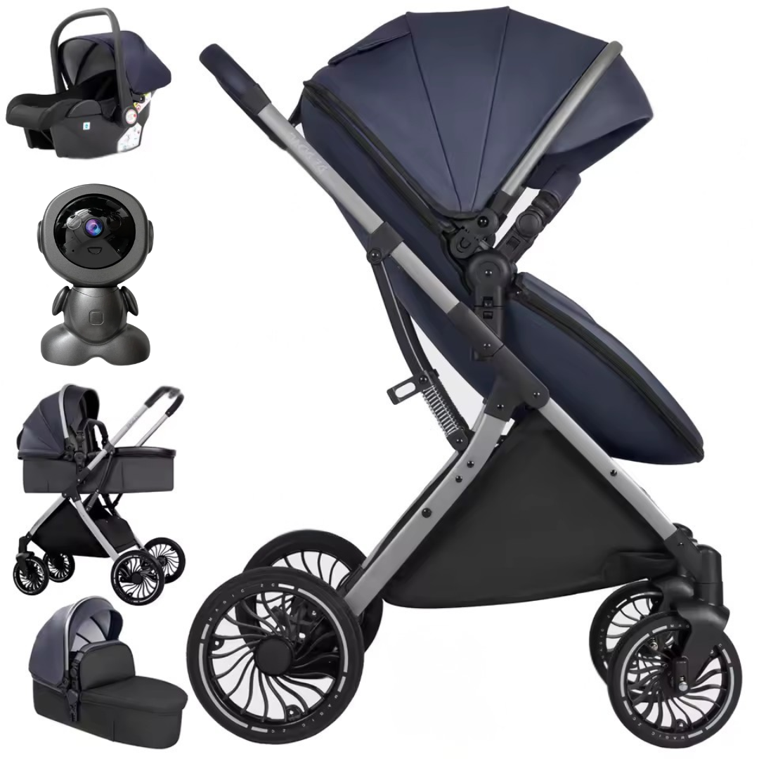 Luxury Egg Shape 3-in-1 Travel System + Free Smart Baby Monitor