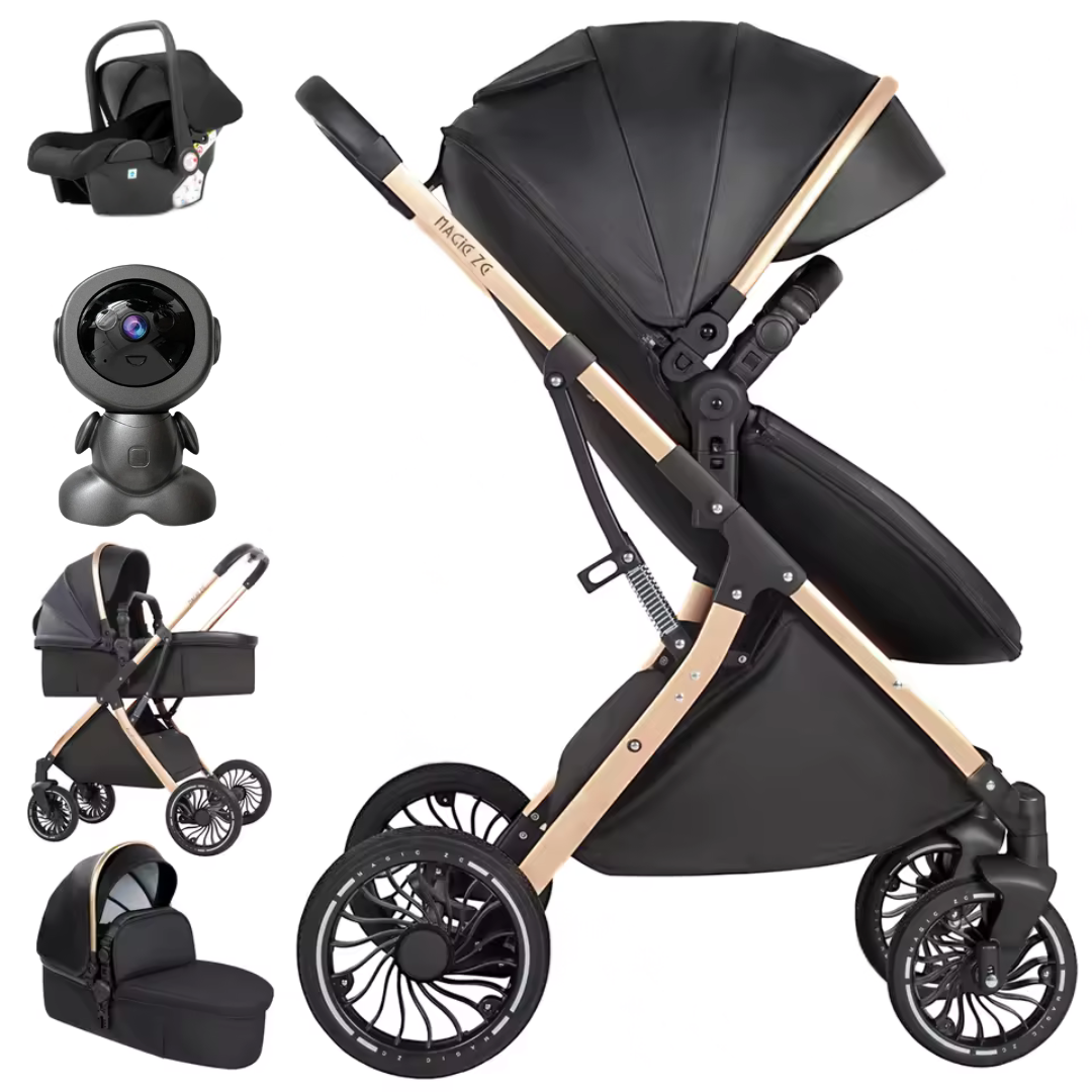 Luxury Egg Shape 3-in-1 Travel System + Free Smart Baby Monitor