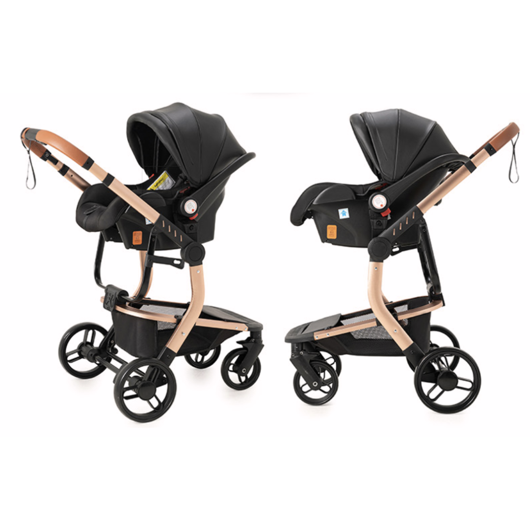 Luxury All in One Leather Pushchair Bundle