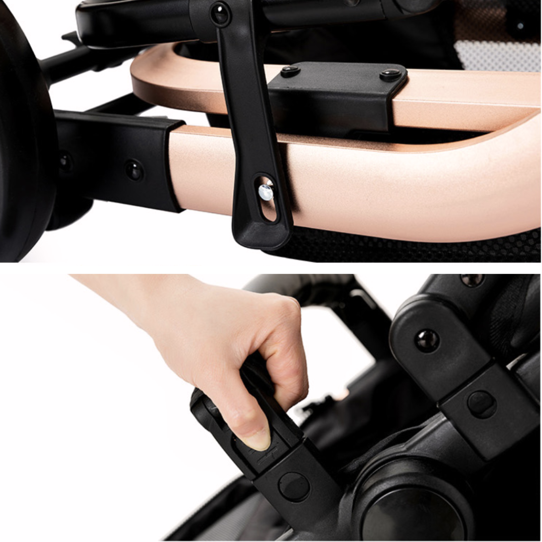 Luxury All in One Leather Pushchair Bundle