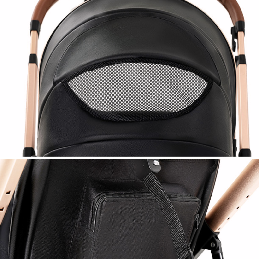 Luxury All in One Leather Pushchair Bundle