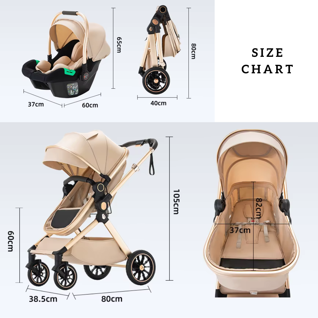 Luna Max Luxury Travel System + FREE Baby Monitor
