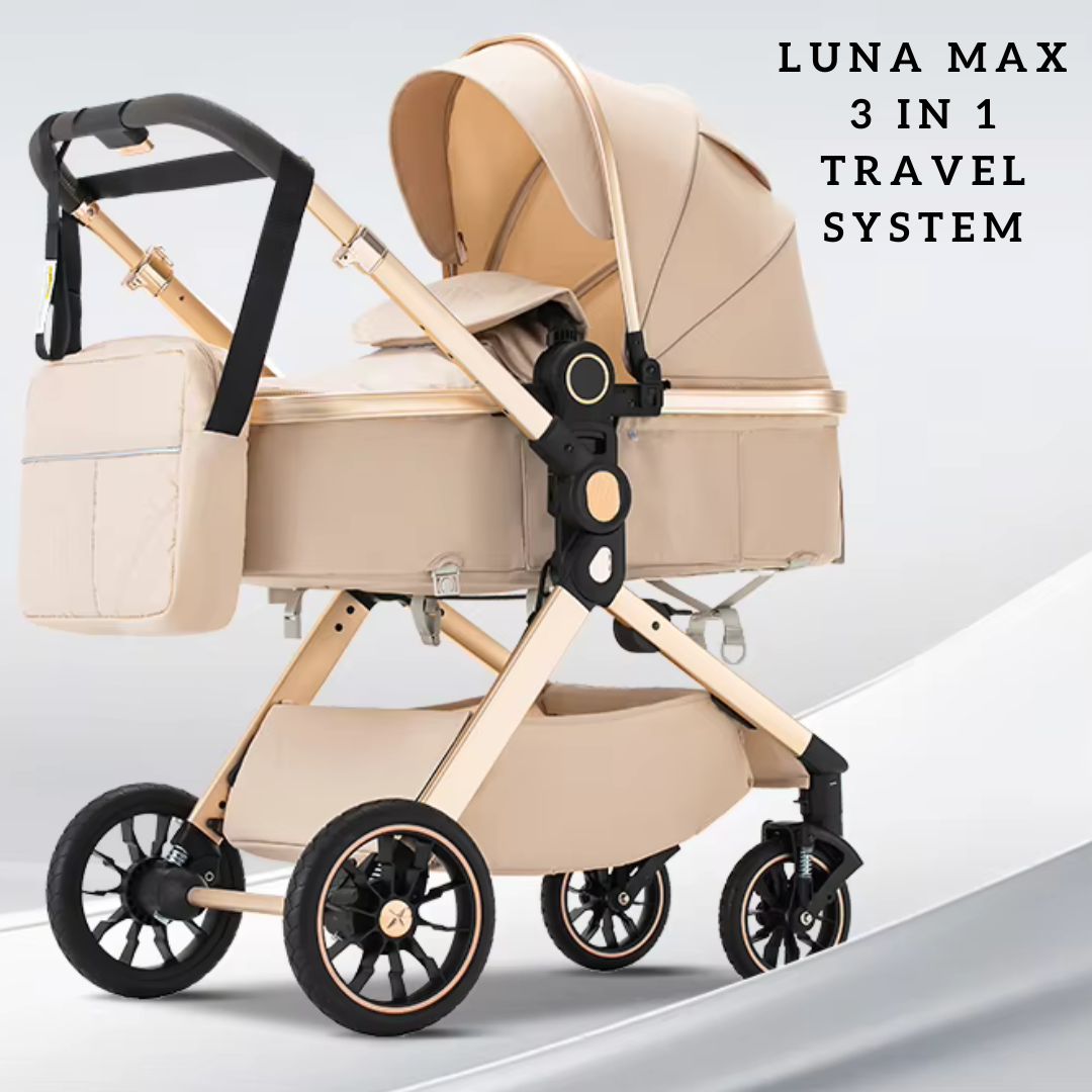 Luna Max Luxury Travel System + FREE Baby Monitor