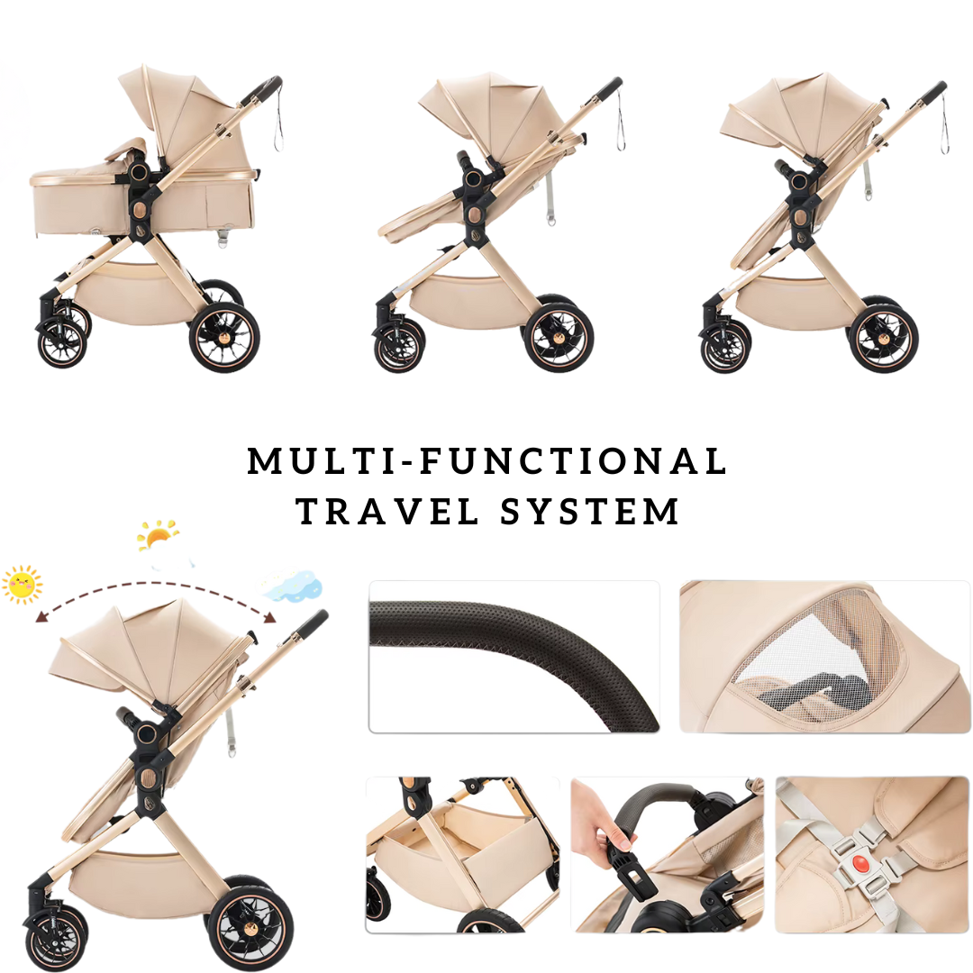 Luna Max Luxury Travel System + FREE Baby Monitor